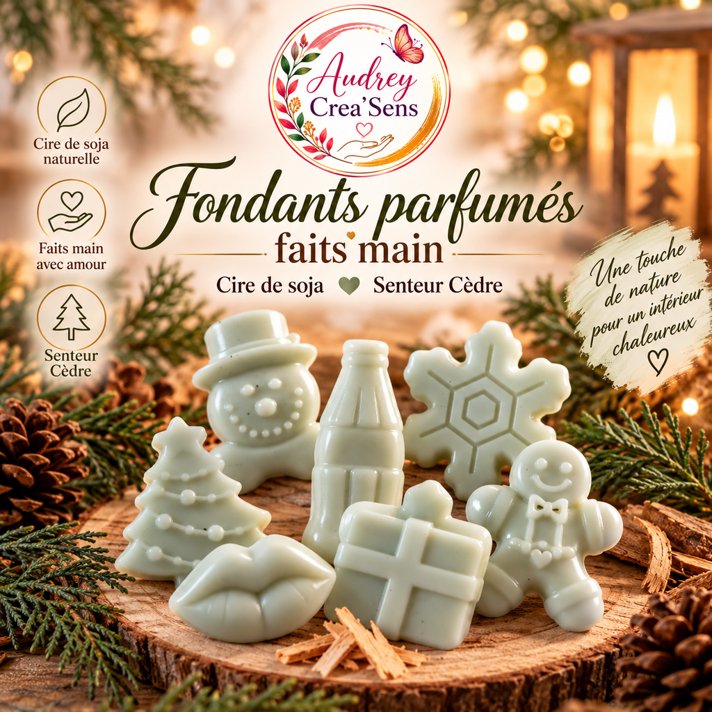 Fondants parfumés fait main senteur cèdre