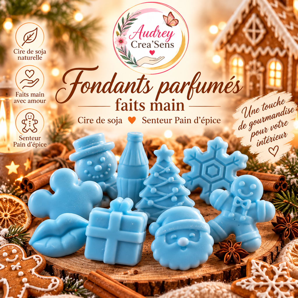 Fondants parfumés fait main senteur pain d épices