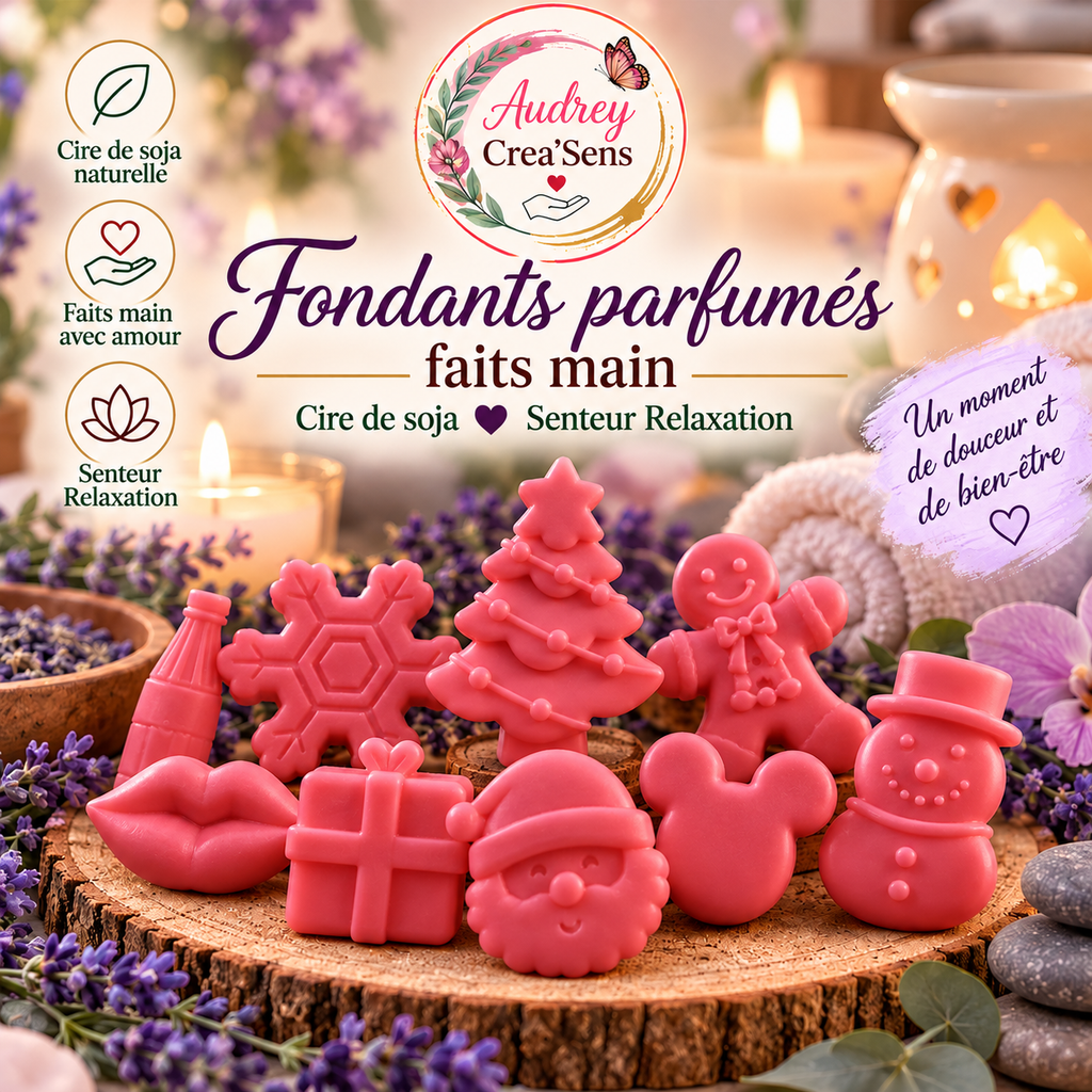 Fondants parfumés fait main senteur relaxation