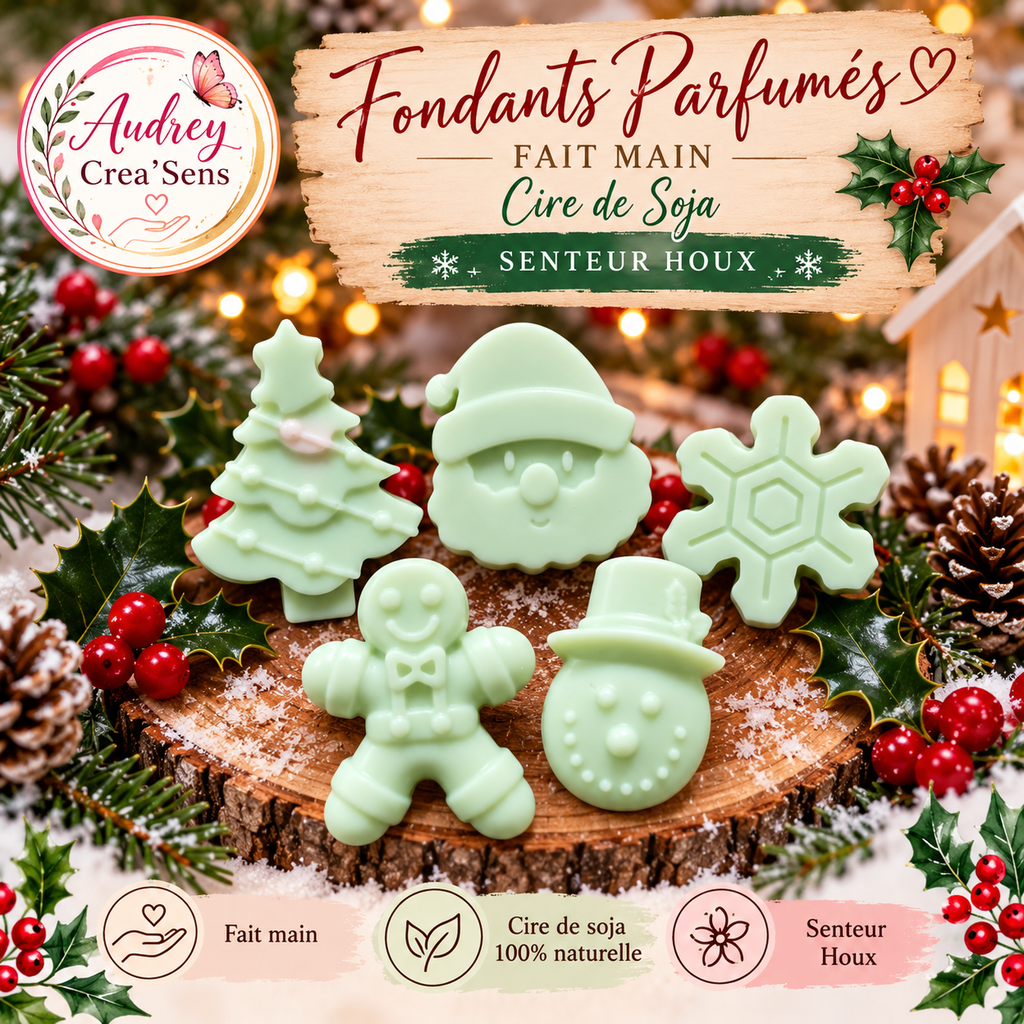 Fondants parfumés fait main senteur houx