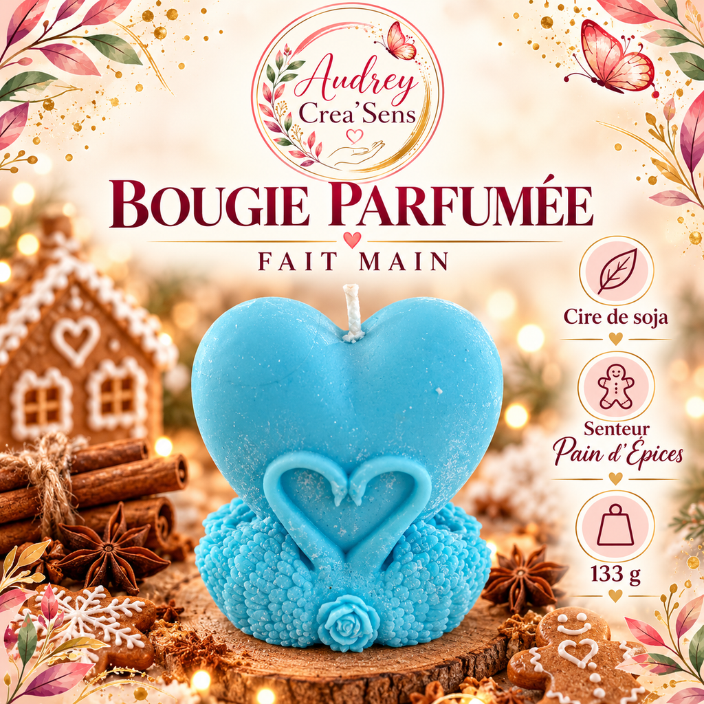 Bougie parfumée fait main senteur pain d épices