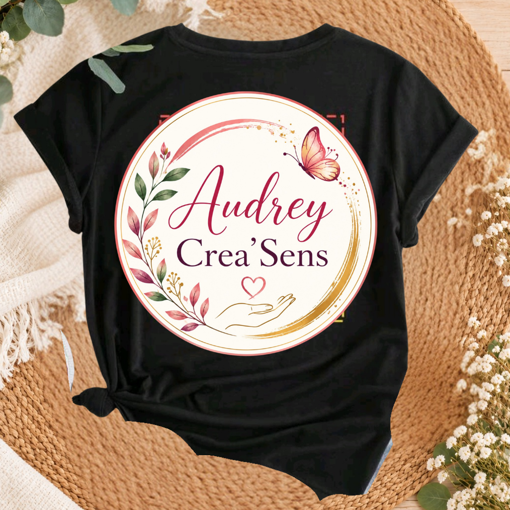 Tee shirt personnalisable noir