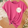 Tee shirt personnalisable rose