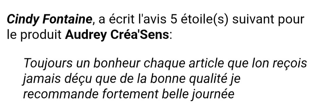 Avis client