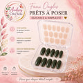 Faux ongles bandelettes kaki