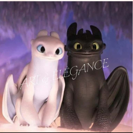 Diamant painting dragon kit complet