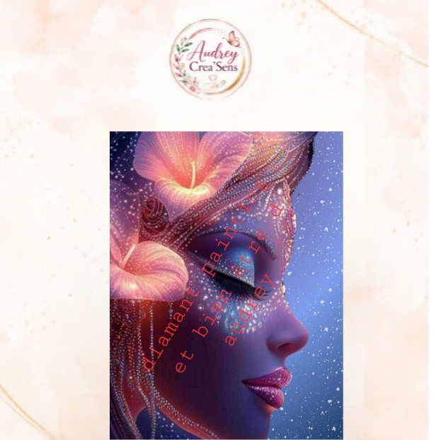 Diamant painting kit complet femme rose