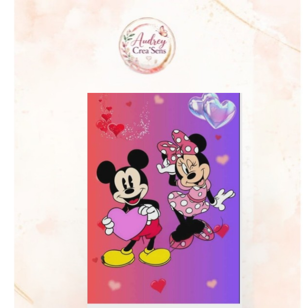 Diamant painting kit complet minnie Mickey