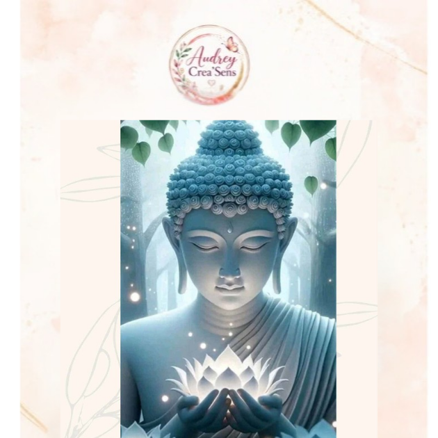 Diamant painting kit complet bouddha lumière