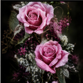 Diamant painting roses kit complet