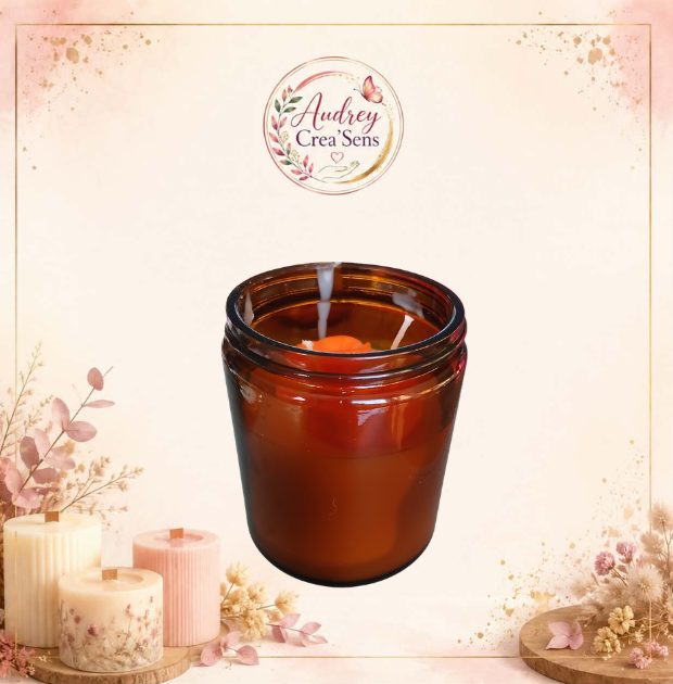 Bougie parfumée bijou fait main senteur éclat de jacinthe