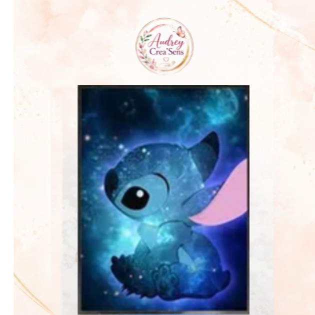 Diamant painting kit complet stitch lumière