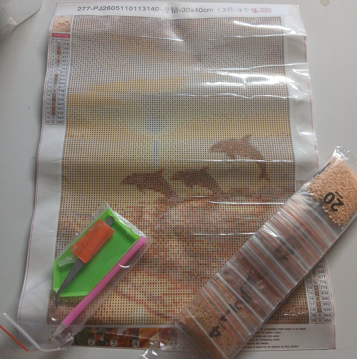 Diamant painting dauphin kit complet