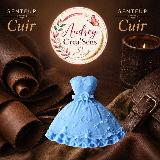 Fondant parfumé fait main senteur cuir