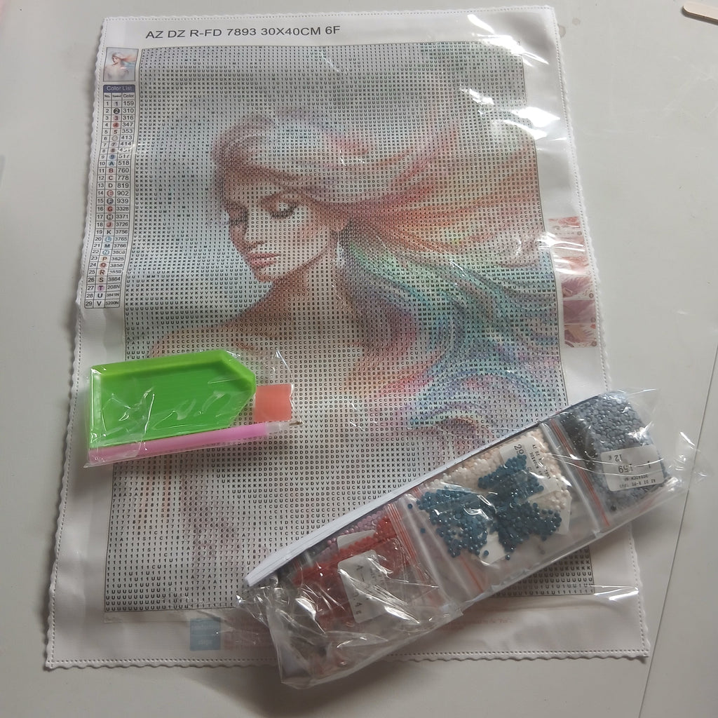 diamant painting femme couleur kit complet