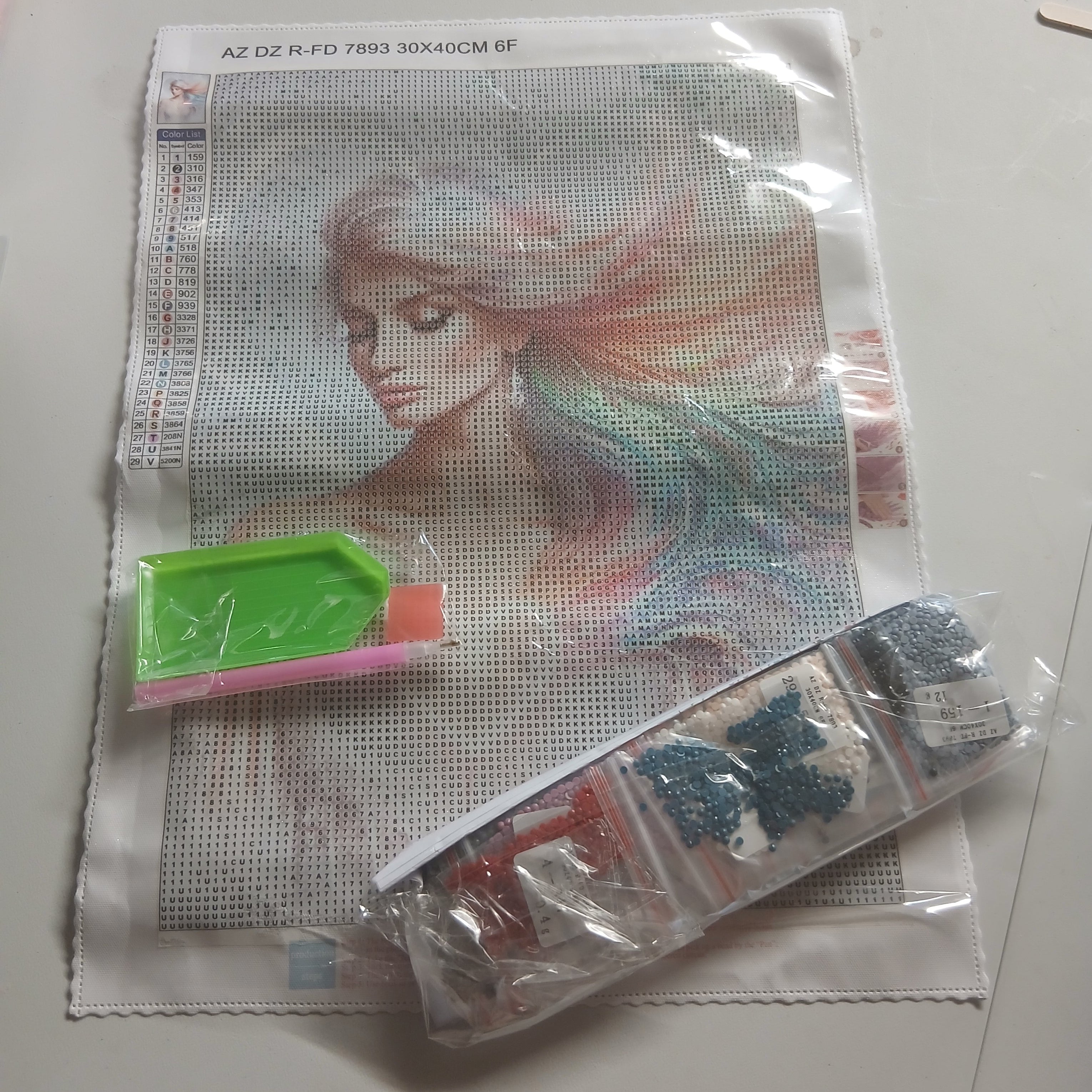 diamant painting femme couleur kit complet