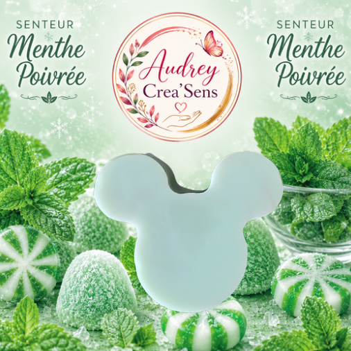 Fondant parfumé fait main senteur menthe poivrée
