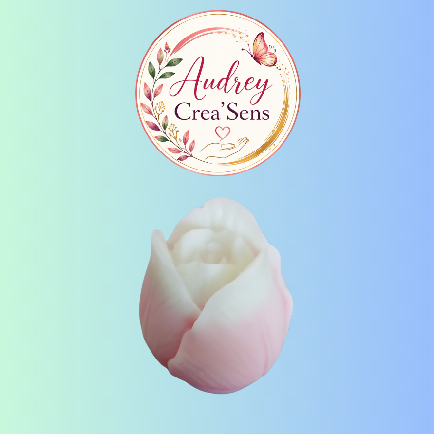 Fondant parfumé fait main senteur fleur blanche et bois de rose