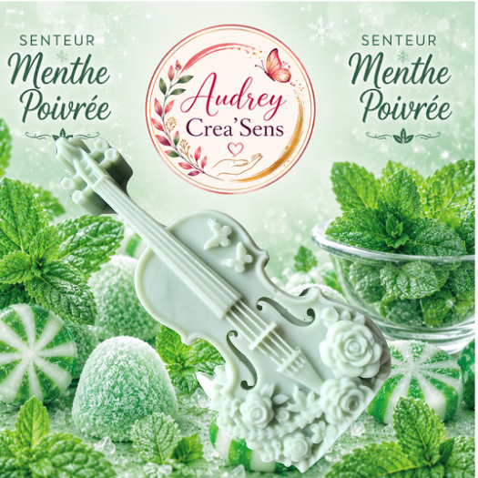 Fondant parfumé fait main senteur menthe poivrée
