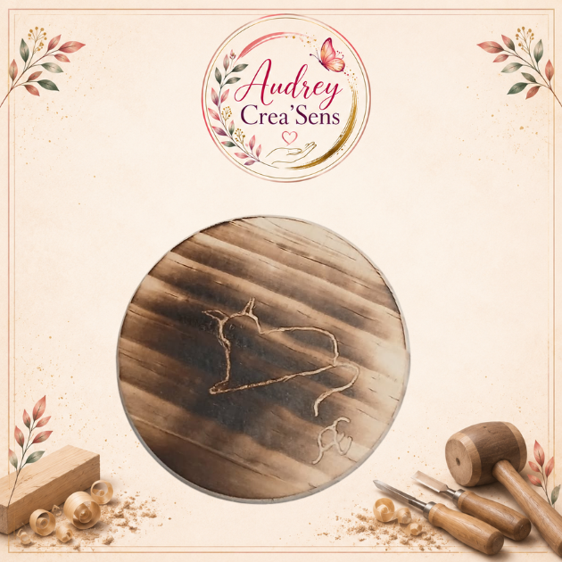 sous verre en bois personnalisable