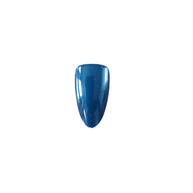 Faux ongles bandelettes bleu reflet