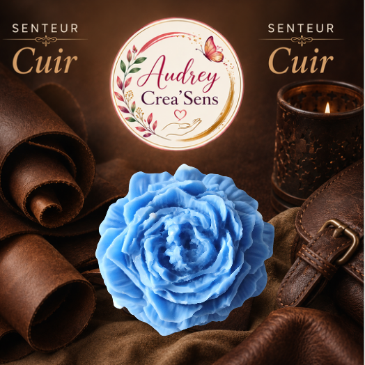 Fondant parfumé fait main senteur cuir
