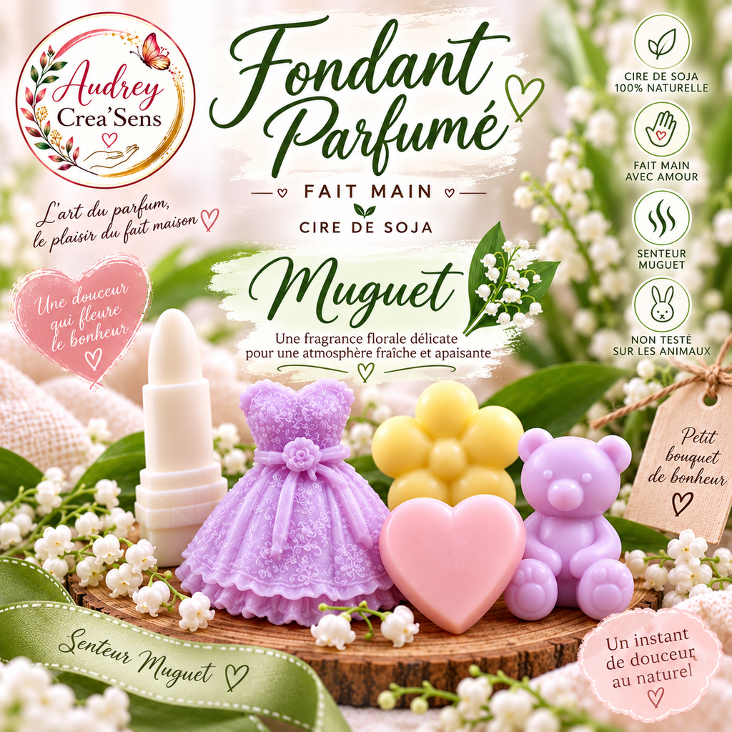 Fondant parfumé fait main senteur muguet