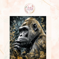 Diamant painting gorille kit complet