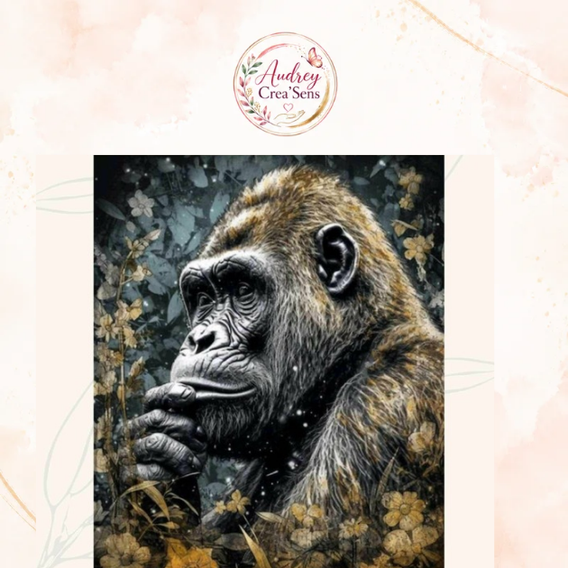 Diamant painting gorille kit complet