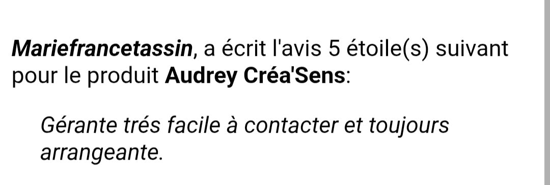 Avis client