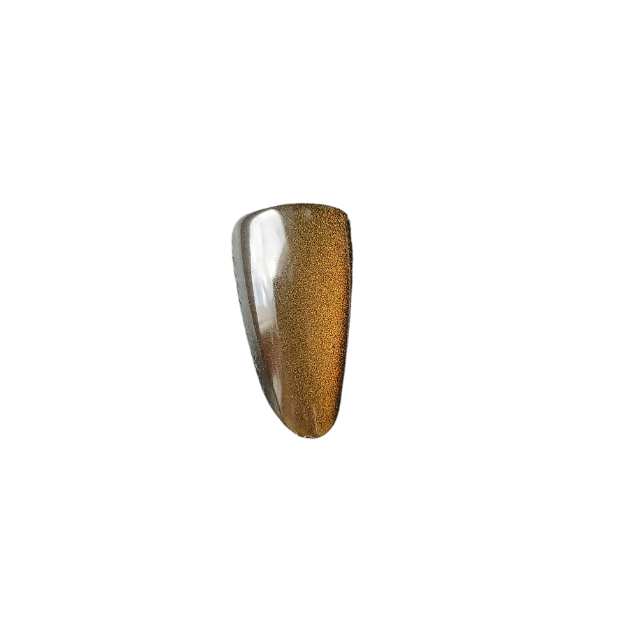 Faux ongles bandelettes marron reflet