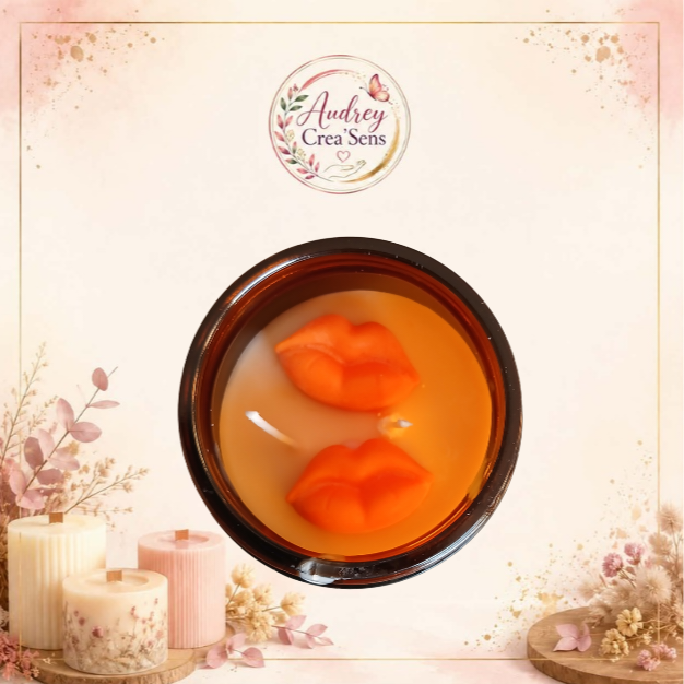 Bougie parfumée bijou fait main senteur éclat de jacinthe