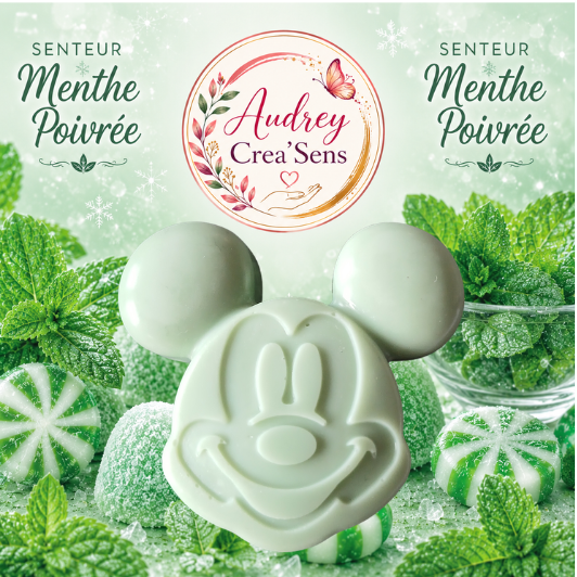 Fondant parfumé fait main senteur menthe poivrée