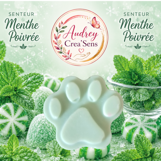 Fondant parfumé fait main senteur menthe poivrée