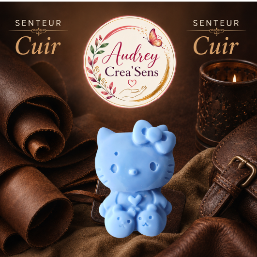 Fondant parfumé fait main senteur cuir