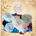 Bouquet de 4 fondants parfumés fait main senteur citronnelle et inspiré de jasmin des anges