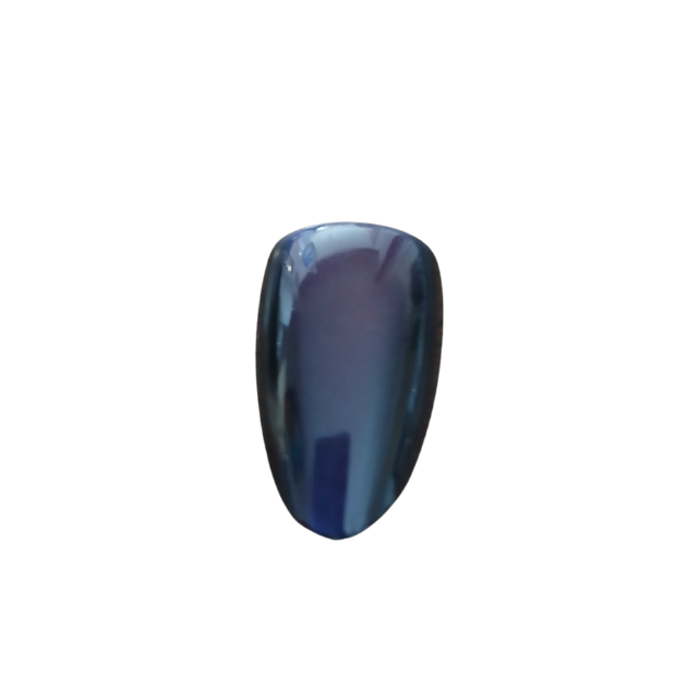 Faux ongles bandelettes bleu reflet