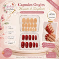 Faux ongles bandelettes rouge