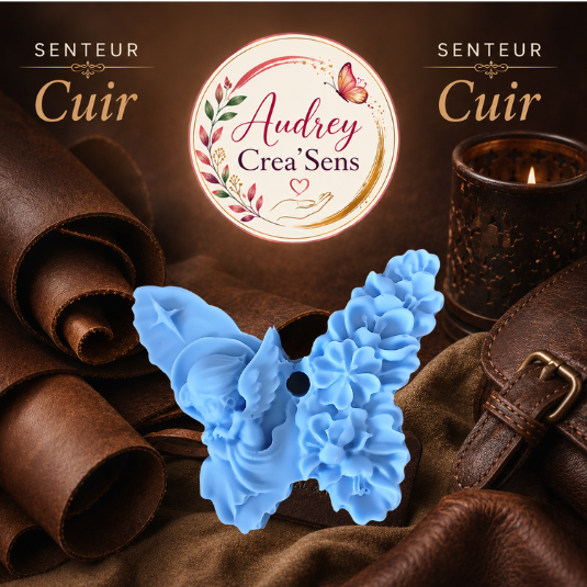 Fondant parfumé fait main senteur cuir