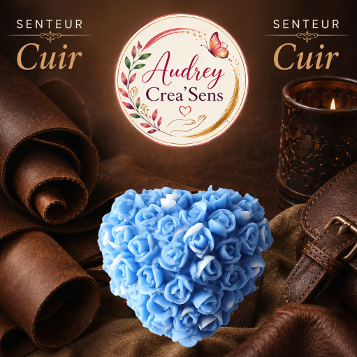 Fondant parfumé fait main senteur cuir