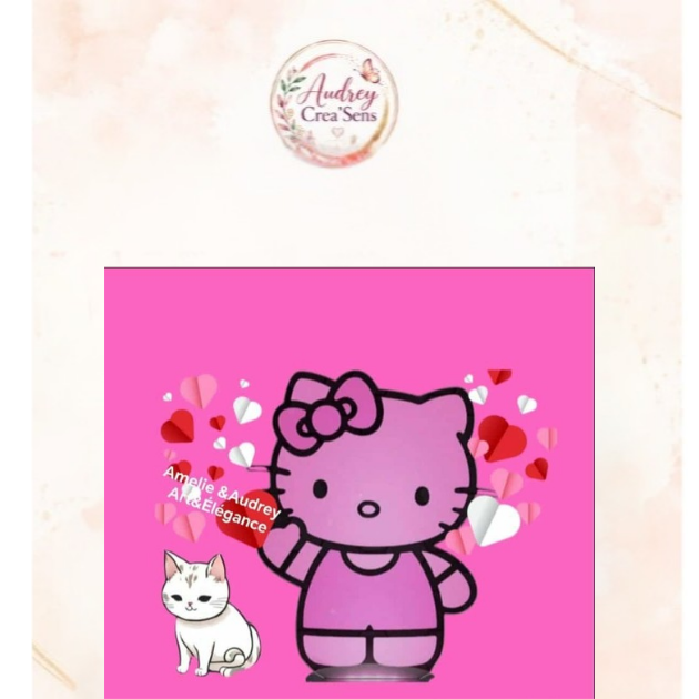 Diamant painting kit complet hello kitty