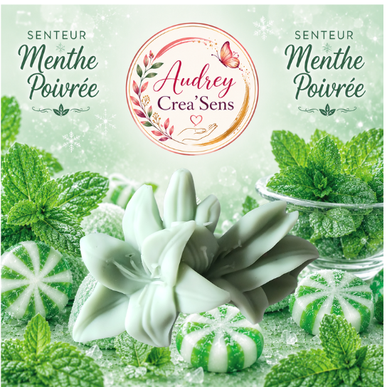 Fondant parfumé fait main senteur menthe poivrée