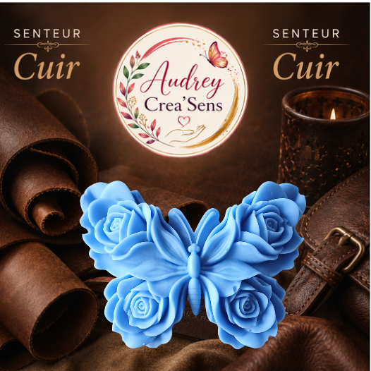 Fondant parfumé fait main senteur cuir