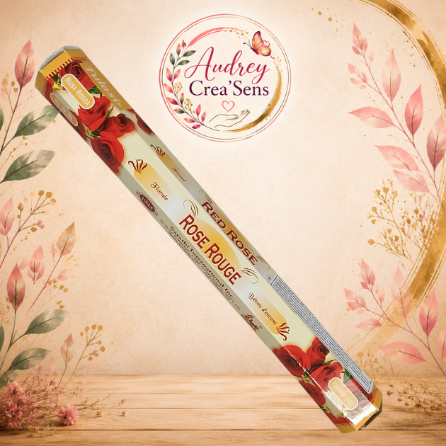 Encens bâtonnets rose rouge