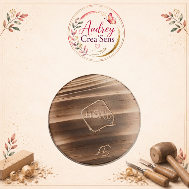 sous verre en bois personnalisable