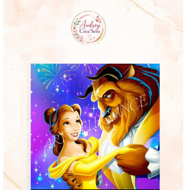 Diamant painting belle&bête kit complet
