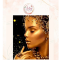 Diamant painting kit complet femme pensive
