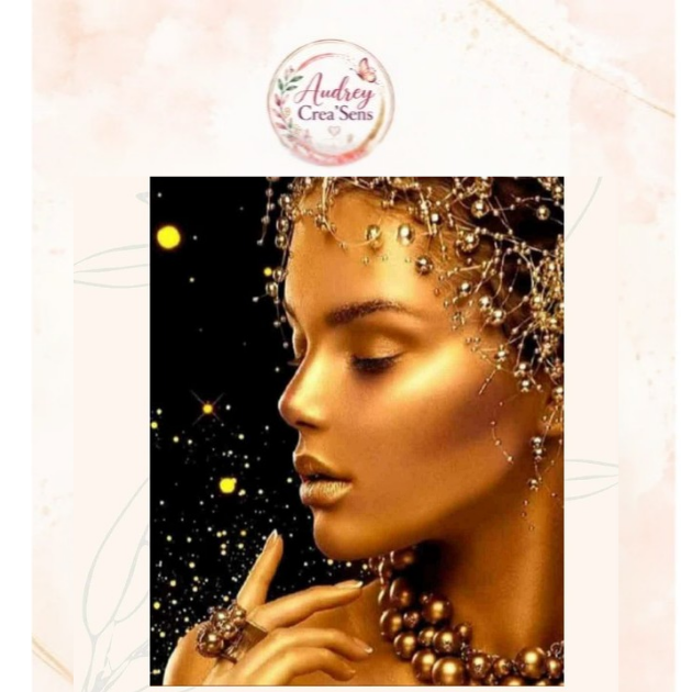 Diamant painting kit complet femme pensive