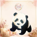 Bougie panda fait main senteur citronnelle géranium