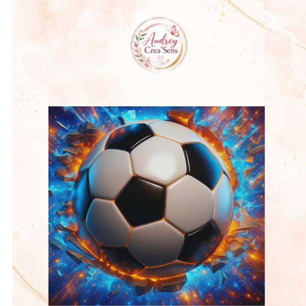 Diamant painting kit complet ballon football